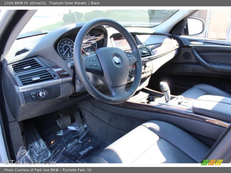 Titanium Silver Metallic / Black 2009 BMW X5 xDrive30i
