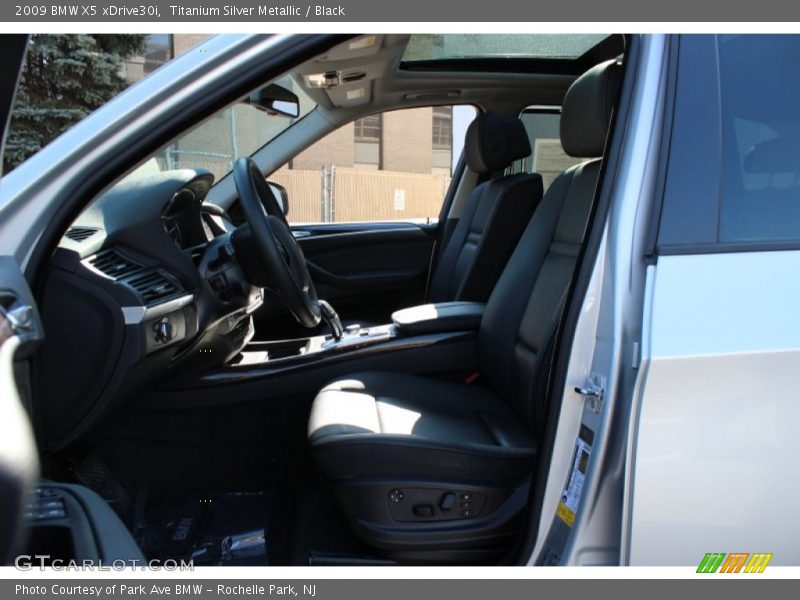 Titanium Silver Metallic / Black 2009 BMW X5 xDrive30i