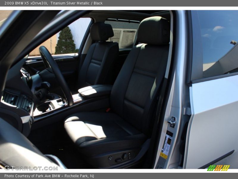 Titanium Silver Metallic / Black 2009 BMW X5 xDrive30i
