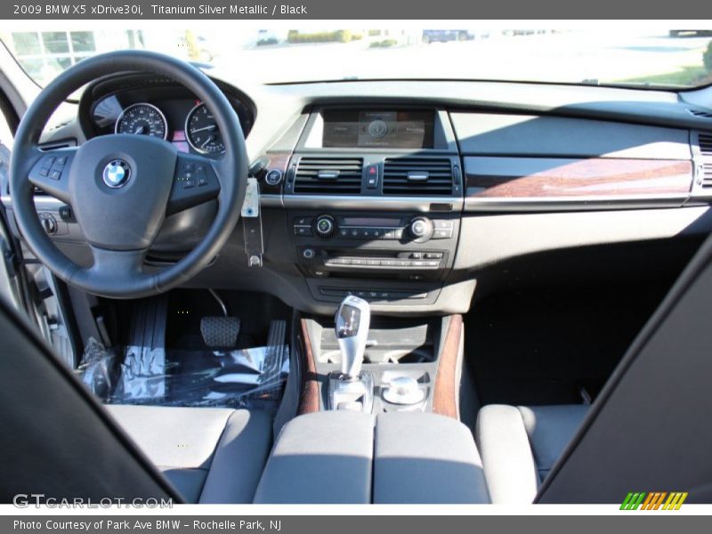 Titanium Silver Metallic / Black 2009 BMW X5 xDrive30i