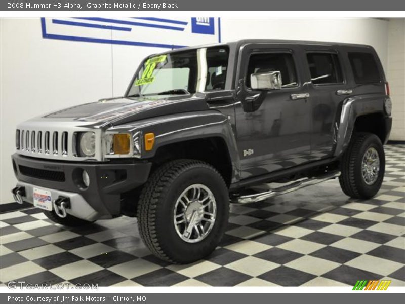 Graphite Metallic / Ebony Black 2008 Hummer H3 Alpha