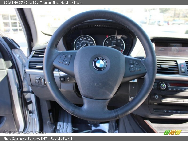 Titanium Silver Metallic / Black 2009 BMW X5 xDrive30i