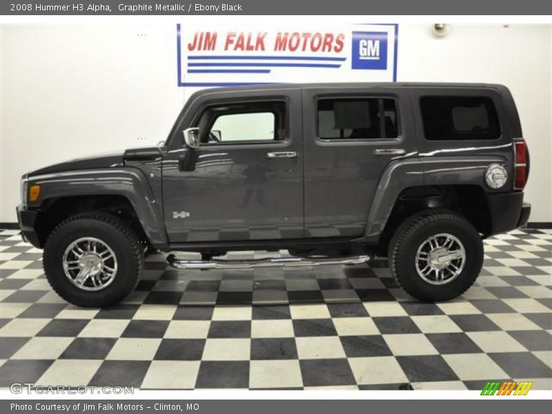 Graphite Metallic / Ebony Black 2008 Hummer H3 Alpha