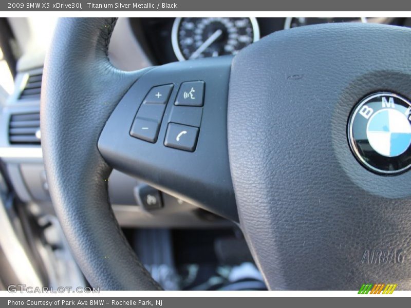 Titanium Silver Metallic / Black 2009 BMW X5 xDrive30i