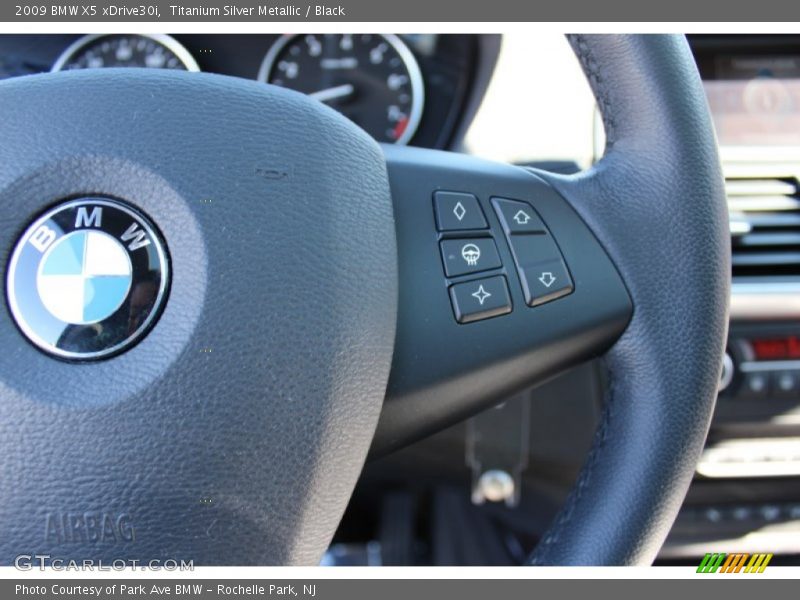Titanium Silver Metallic / Black 2009 BMW X5 xDrive30i