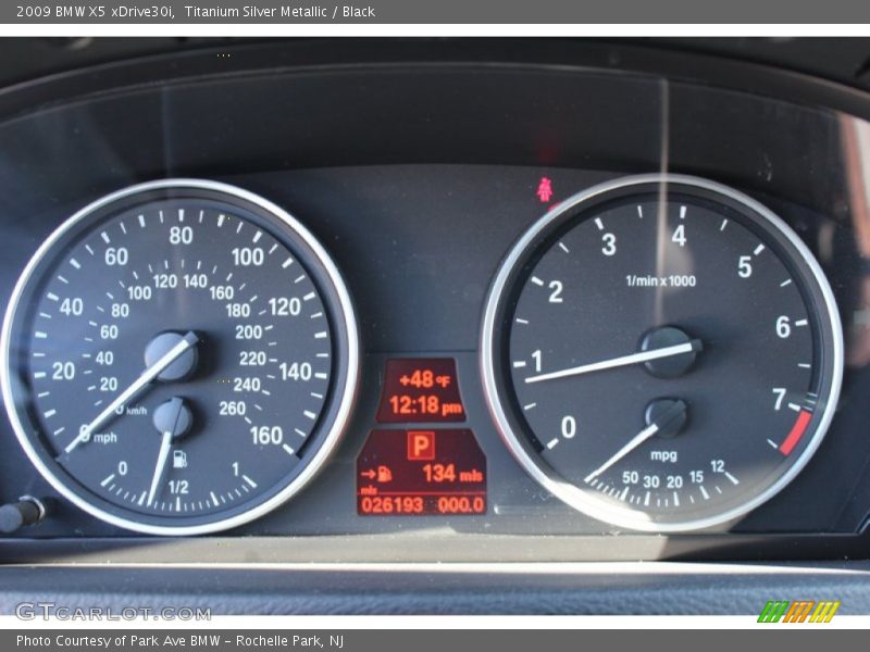 Titanium Silver Metallic / Black 2009 BMW X5 xDrive30i