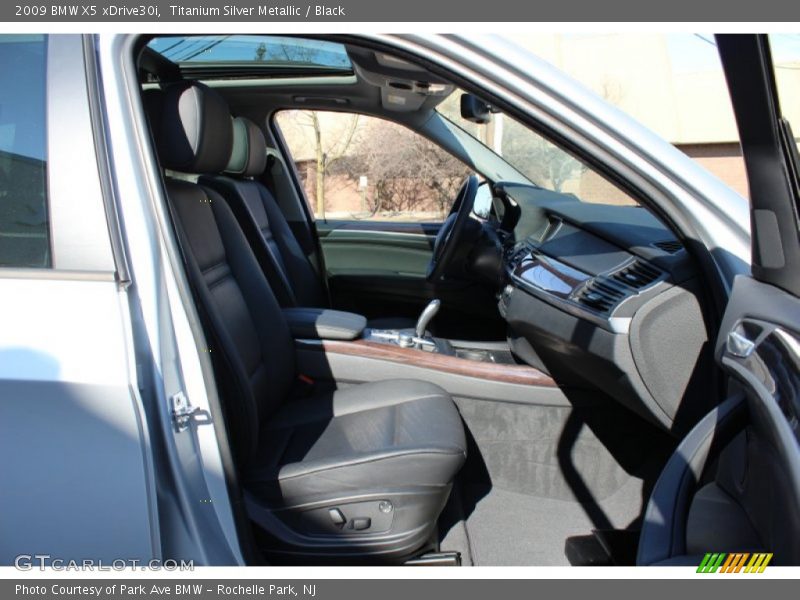 Titanium Silver Metallic / Black 2009 BMW X5 xDrive30i