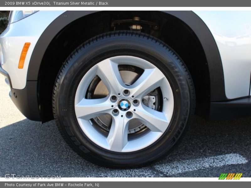 Titanium Silver Metallic / Black 2009 BMW X5 xDrive30i