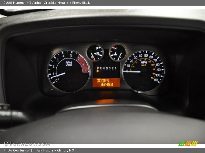 Graphite Metallic / Ebony Black 2008 Hummer H3 Alpha