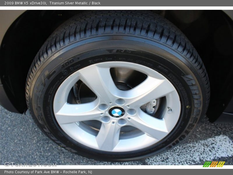 Titanium Silver Metallic / Black 2009 BMW X5 xDrive30i