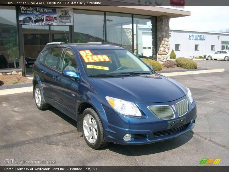Neptune Blue Metallic / Graphite 2005 Pontiac Vibe AWD