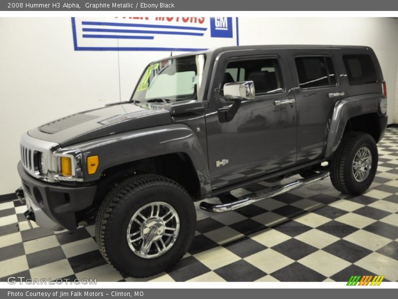 Graphite Metallic / Ebony Black 2008 Hummer H3 Alpha