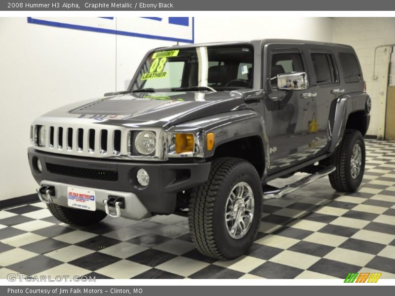 Graphite Metallic / Ebony Black 2008 Hummer H3 Alpha