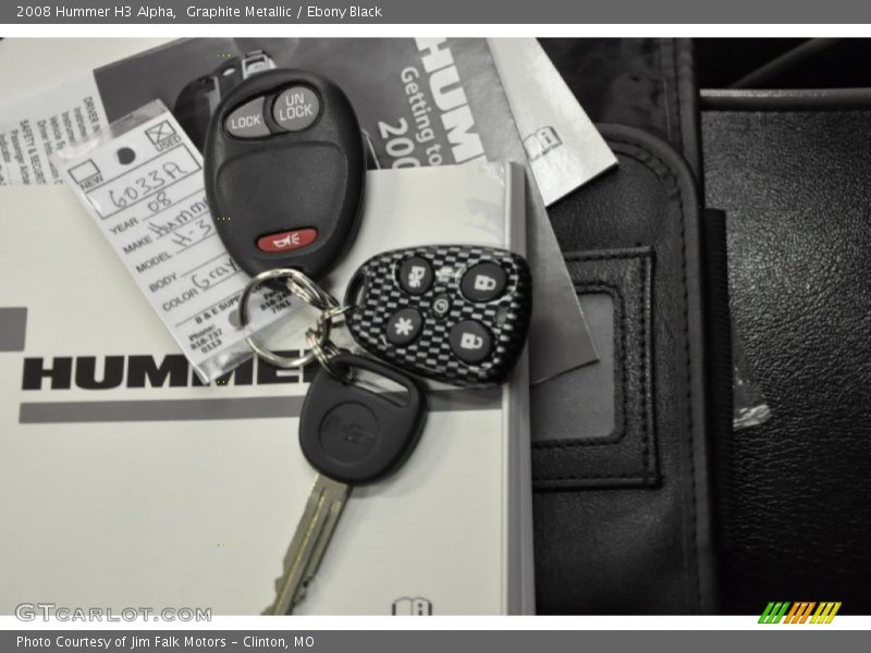Graphite Metallic / Ebony Black 2008 Hummer H3 Alpha