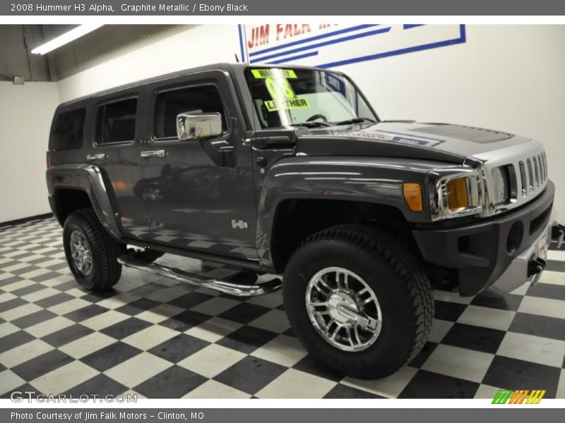 Graphite Metallic / Ebony Black 2008 Hummer H3 Alpha