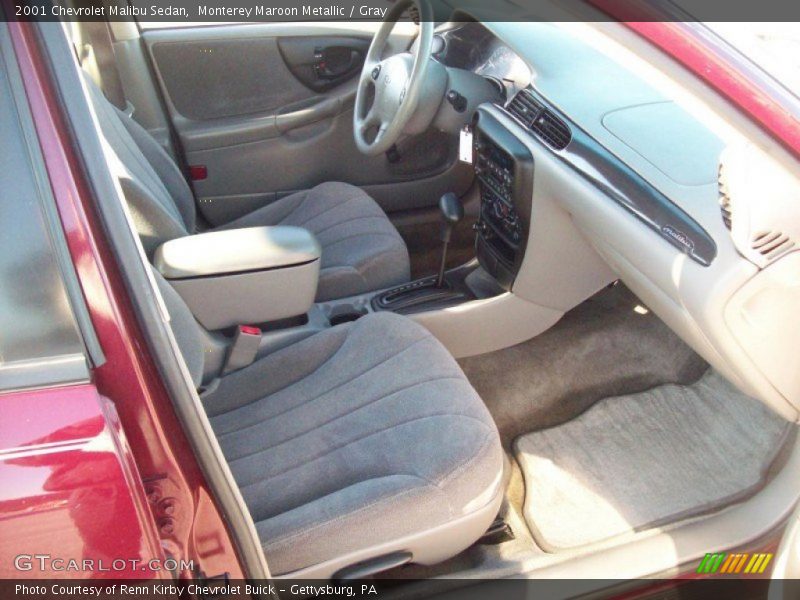 Monterey Maroon Metallic / Gray 2001 Chevrolet Malibu Sedan