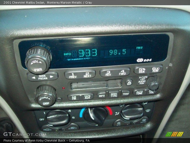 Monterey Maroon Metallic / Gray 2001 Chevrolet Malibu Sedan