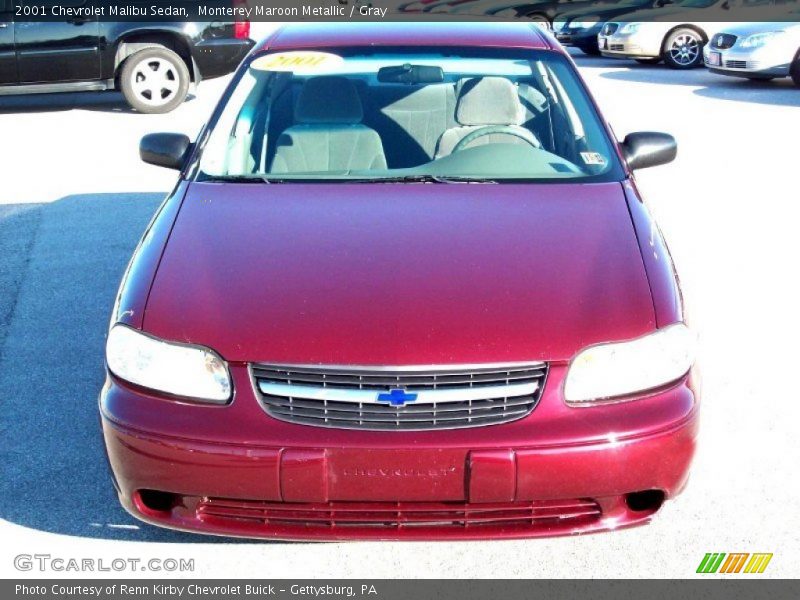 Monterey Maroon Metallic / Gray 2001 Chevrolet Malibu Sedan
