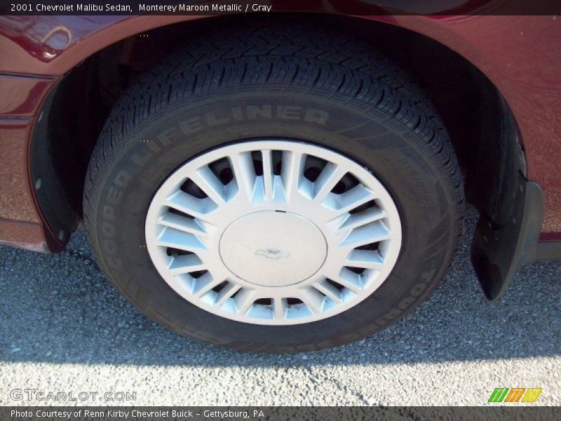 Monterey Maroon Metallic / Gray 2001 Chevrolet Malibu Sedan