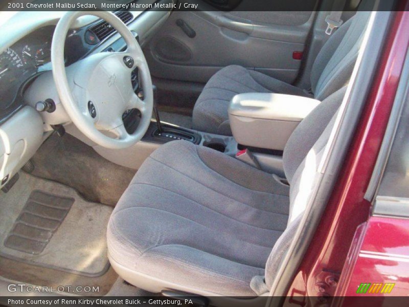 Monterey Maroon Metallic / Gray 2001 Chevrolet Malibu Sedan
