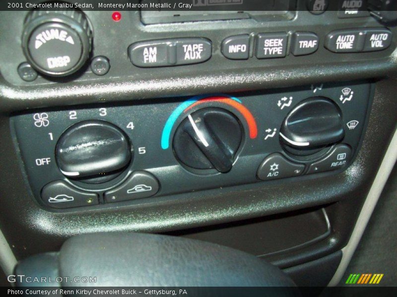 Monterey Maroon Metallic / Gray 2001 Chevrolet Malibu Sedan
