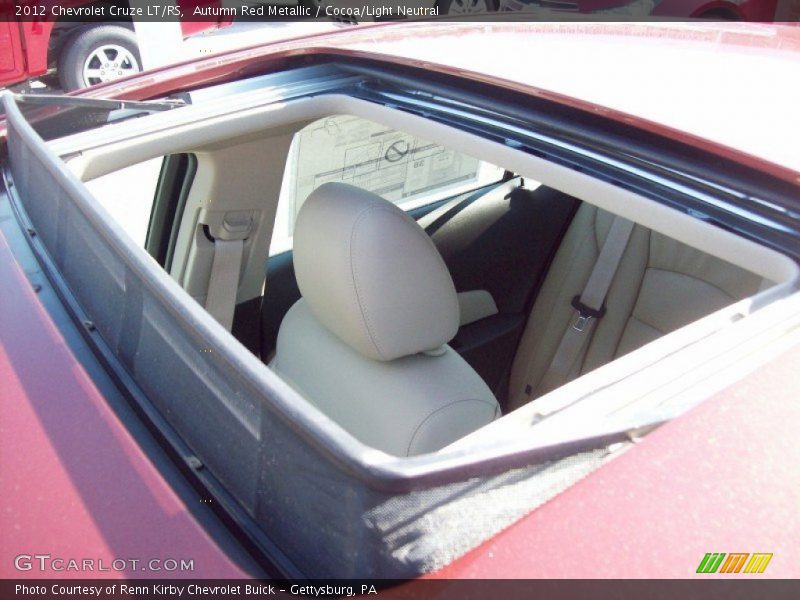 Sunroof of 2012 Cruze LT/RS
