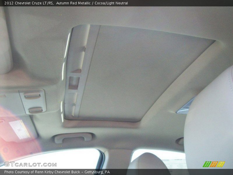 Sunroof of 2012 Cruze LT/RS