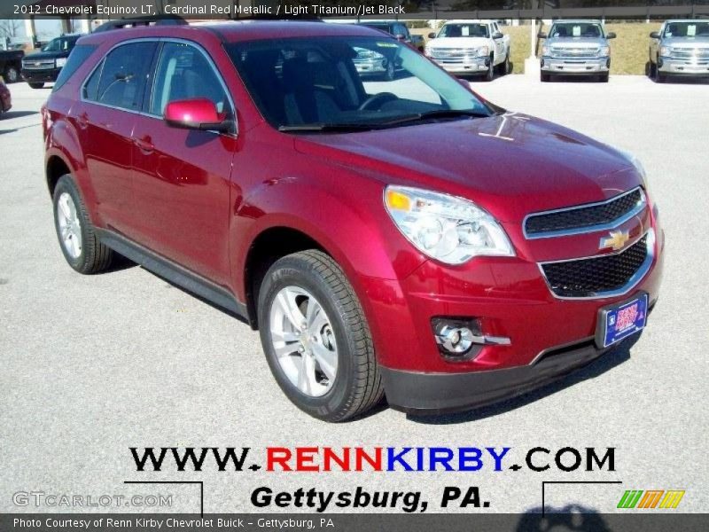 Cardinal Red Metallic / Light Titanium/Jet Black 2012 Chevrolet Equinox LT