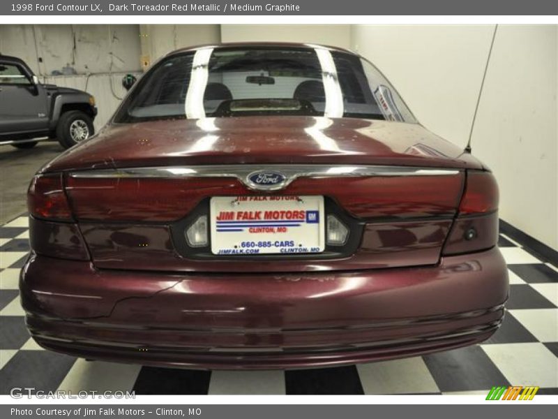Dark Toreador Red Metallic / Medium Graphite 1998 Ford Contour LX