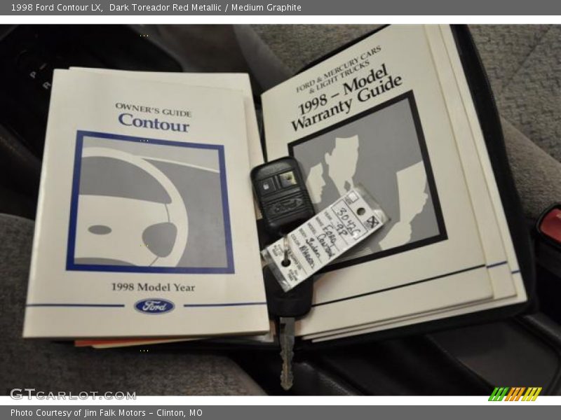 Dark Toreador Red Metallic / Medium Graphite 1998 Ford Contour LX