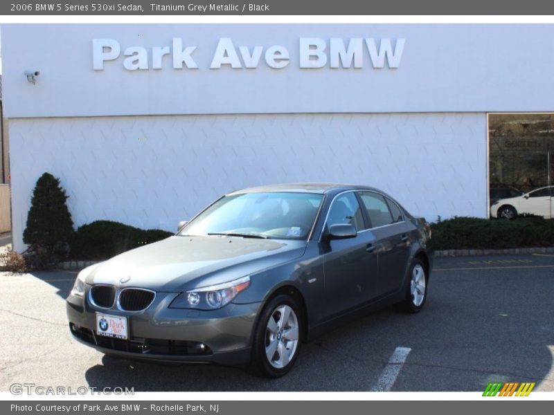 Titanium Grey Metallic / Black 2006 BMW 5 Series 530xi Sedan