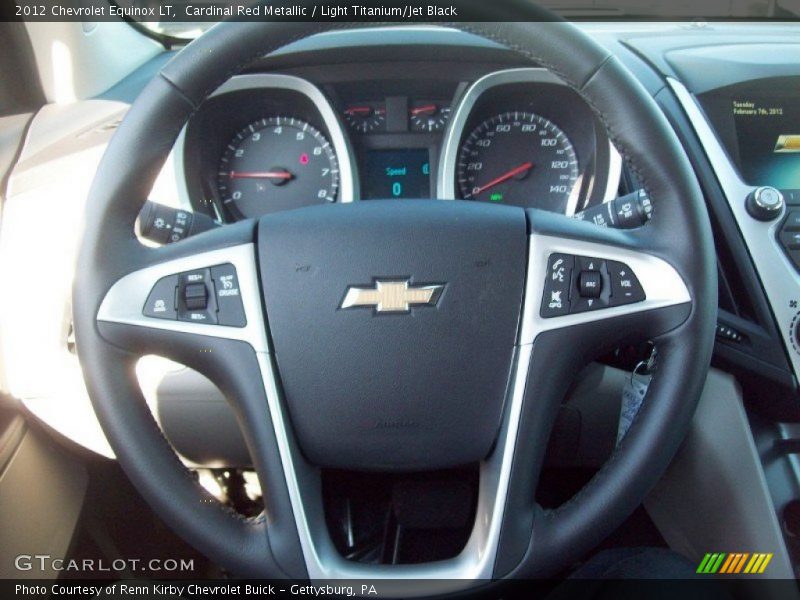 Cardinal Red Metallic / Light Titanium/Jet Black 2012 Chevrolet Equinox LT