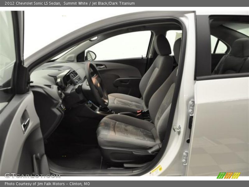 Summit White / Jet Black/Dark Titanium 2012 Chevrolet Sonic LS Sedan