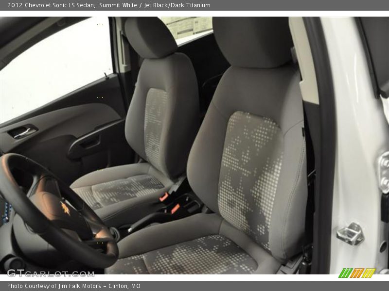 Summit White / Jet Black/Dark Titanium 2012 Chevrolet Sonic LS Sedan