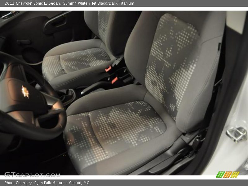 Summit White / Jet Black/Dark Titanium 2012 Chevrolet Sonic LS Sedan