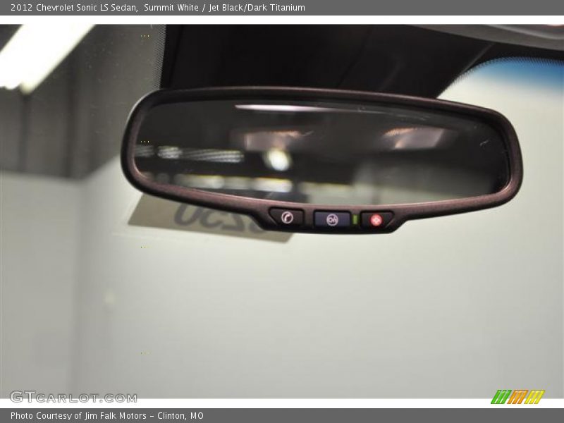 Summit White / Jet Black/Dark Titanium 2012 Chevrolet Sonic LS Sedan