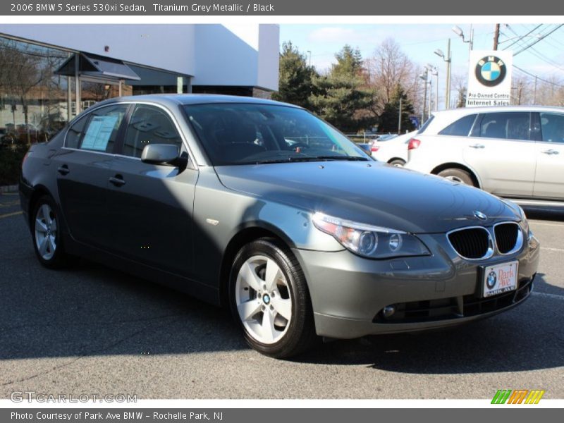 Titanium Grey Metallic / Black 2006 BMW 5 Series 530xi Sedan