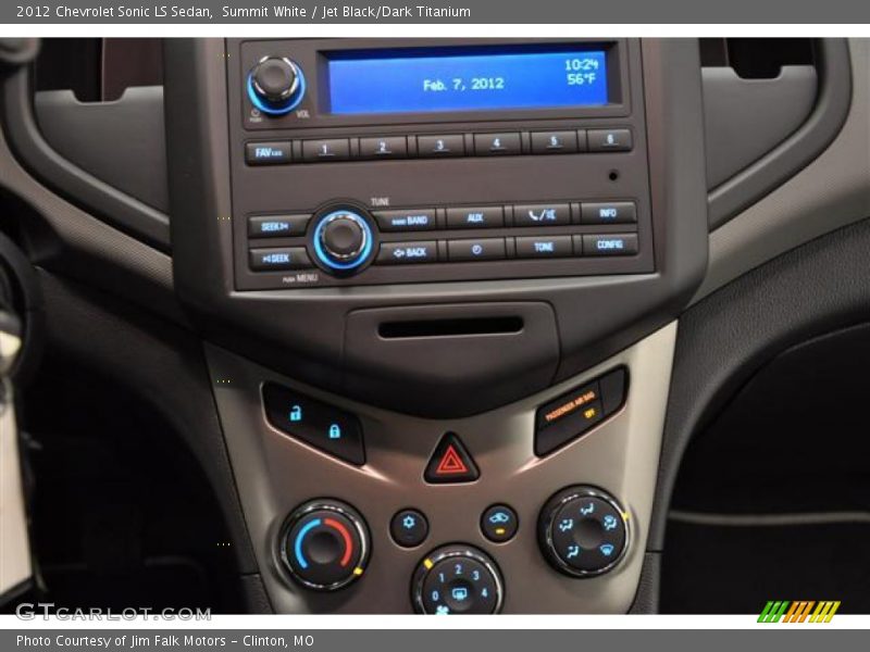 Controls of 2012 Sonic LS Sedan