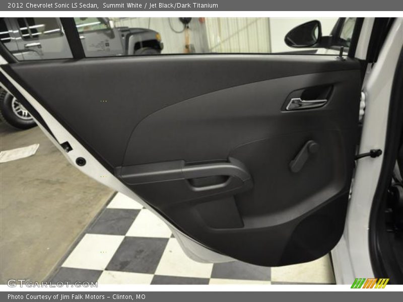 Summit White / Jet Black/Dark Titanium 2012 Chevrolet Sonic LS Sedan
