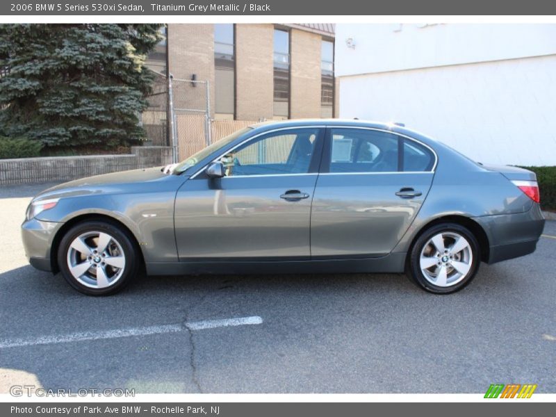 Titanium Grey Metallic / Black 2006 BMW 5 Series 530xi Sedan