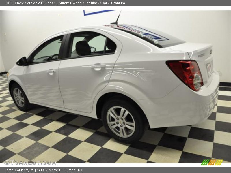 Summit White / Jet Black/Dark Titanium 2012 Chevrolet Sonic LS Sedan