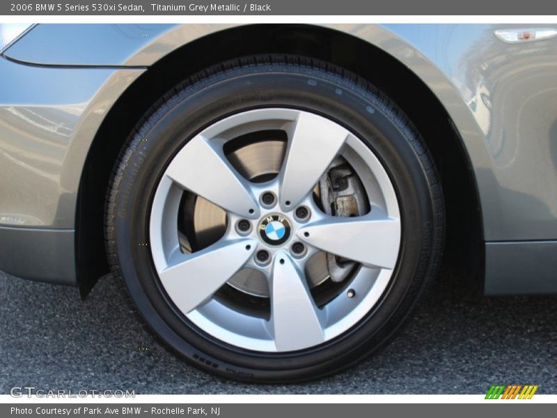 Titanium Grey Metallic / Black 2006 BMW 5 Series 530xi Sedan