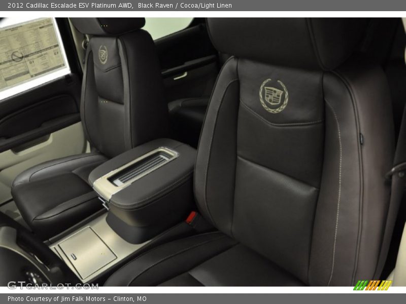 Black Raven / Cocoa/Light Linen 2012 Cadillac Escalade ESV Platinum AWD