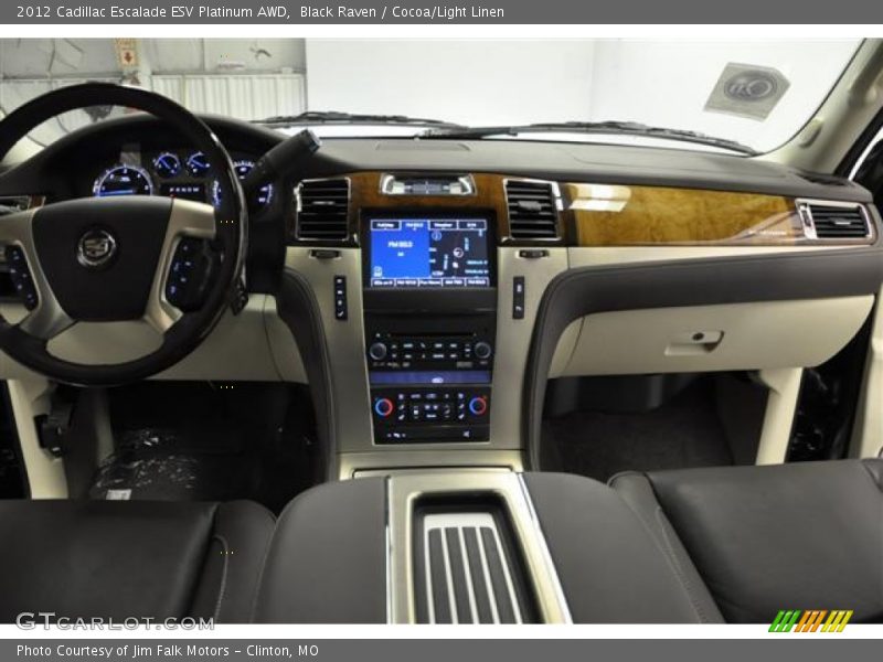 Black Raven / Cocoa/Light Linen 2012 Cadillac Escalade ESV Platinum AWD