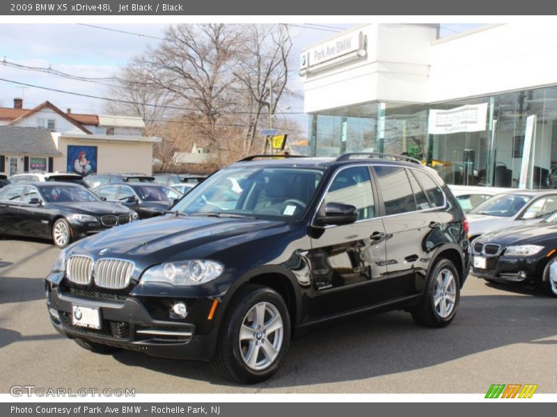 Jet Black / Black 2009 BMW X5 xDrive48i