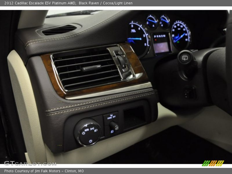 Black Raven / Cocoa/Light Linen 2012 Cadillac Escalade ESV Platinum AWD