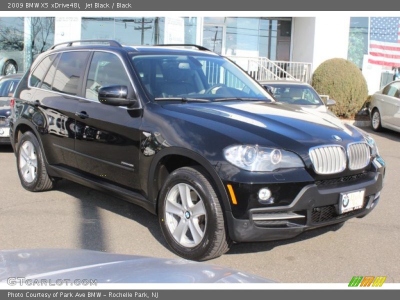 Jet Black / Black 2009 BMW X5 xDrive48i
