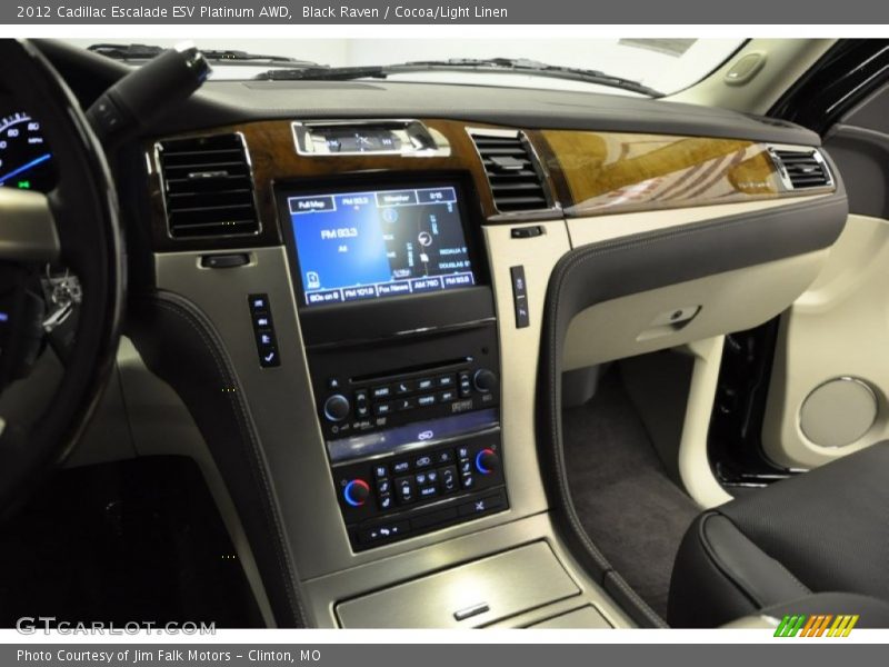 Black Raven / Cocoa/Light Linen 2012 Cadillac Escalade ESV Platinum AWD