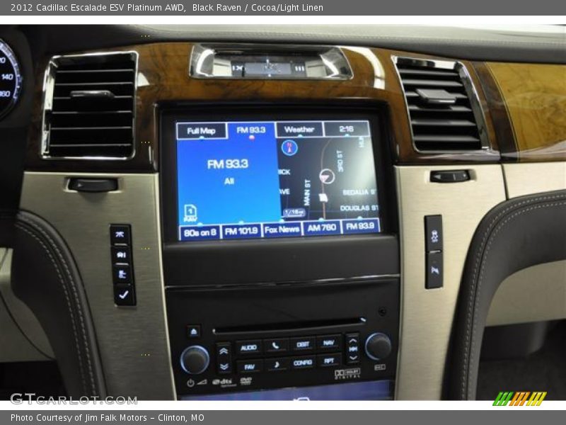 Black Raven / Cocoa/Light Linen 2012 Cadillac Escalade ESV Platinum AWD