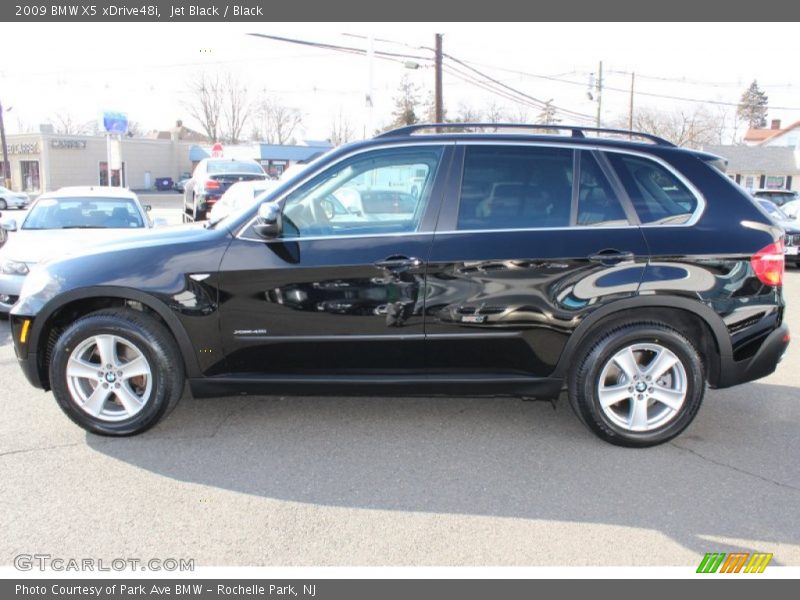 Jet Black / Black 2009 BMW X5 xDrive48i